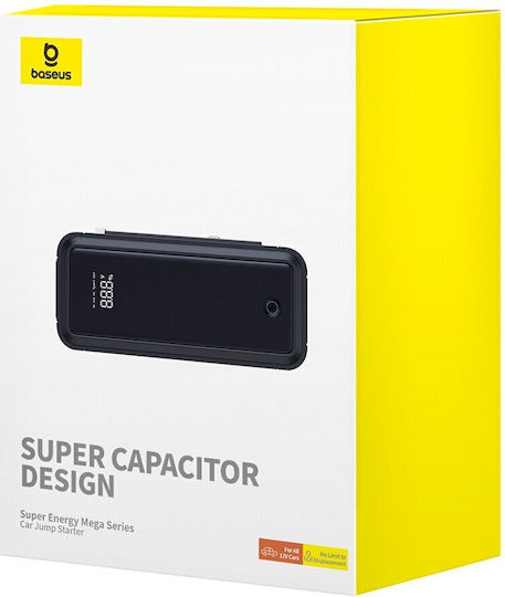 Baseus Super Energy Mega Series BS-CH007 Portable Car Battery Jump Starter 3000A with Power Bank / USB 12V 3000A