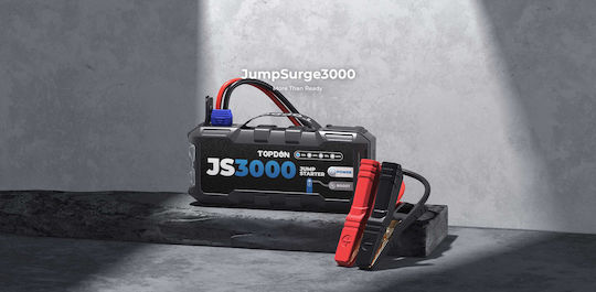 Topdon JumpSurge 3000 Φορητός Εκκινητής Μπαταρίας Αυτοκινήτου 24000mAh με Power Bank / USB / Φακό 12V