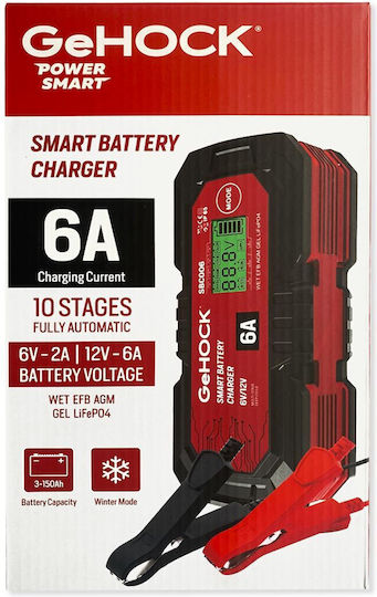 GeHock Încărcător & Întreținător Baterie Auto 12V 6A 100W
