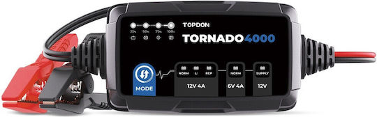 Topdon T4000C Φορτιστής & Συντηρητής Μπαταρίας Αυτοκινήτου 6/12V