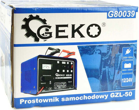 Geko GZL-50 Car Truck Motorcycle Battery Charger 12/24V