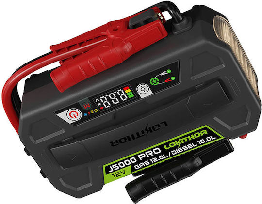 Lokithor J5000 Pro LifePO4 Φορητός Εκκινητής Μπαταρίας Αυτοκινήτου με USB / Φακό / Power Bank 12V