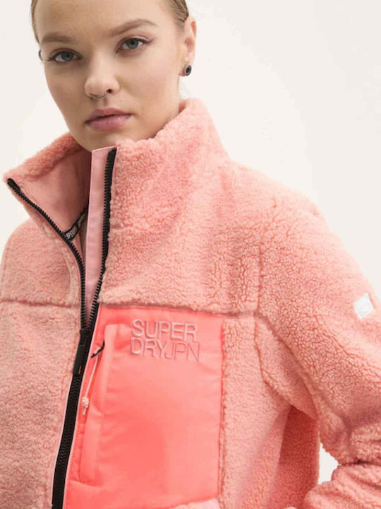 Fleece Γυναικεία Ζακέτα Soft Pink