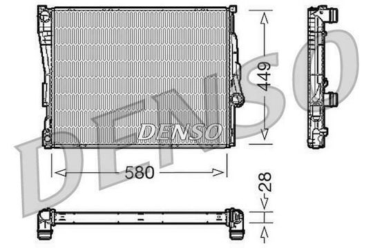Denso Car Water Radiator for BMW Series 3 316 I 2000-2005