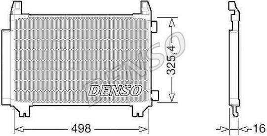 Denso Radiator de aer condiționat auto pentru Toyota Yaris 1.0 / 1.3 2011+