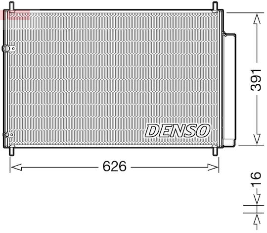 Toyota Auris Nre15 Zze15 Ade15 Zre15 Nde15 Denso Dcn50041 Climate Radiator