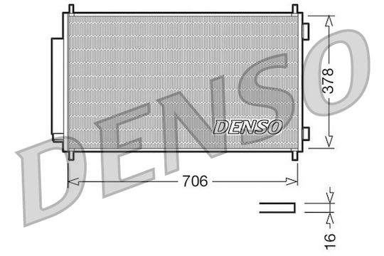 Radiator Clima Honda Cr-v Iii Re Denso Dcn40002
