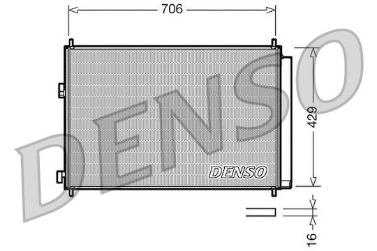 Radiator Clima Toyota Previa Mcr3 Acr3 Clr3 Denso Dcn50030