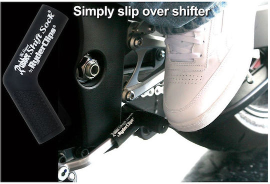 Ryderclips Motorcycle Shift Pedal Cover Black