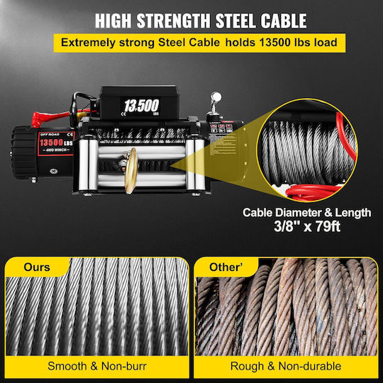 Vevor Elektrisch 4x4 Fahrzeugwinde 12V