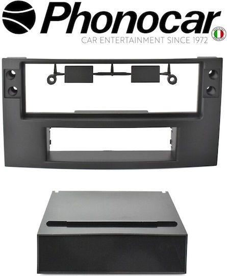 Phonocar DIN Fascia Panels 2 Din Black for Volkswagen Touareg / Transporter