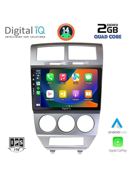 Digital IQ Sistem Audio Auto Dodge Calibru 2006-2012 (Bluetooth/USB/WiFi/GPS/Apple-Carplay/Android-Auto) cu Ecran Tactil 10"