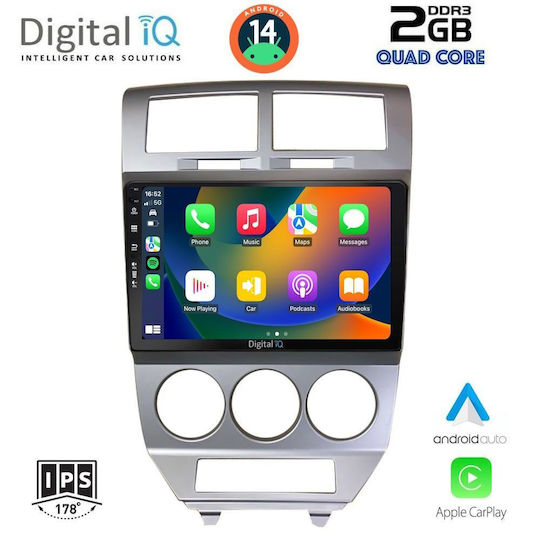 Digital IQ Car Audio System Dodge Caliber 2006-2012 (Bluetooth/USB/WiFi/GPS/Apple-Carplay/Android-Auto) with Touch Screen 10"
