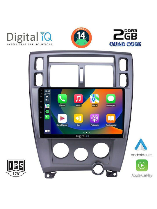 Digital IQ Car Audio System for Hyundai Tucson 2004-2010 (Bluetooth/USB/WiFi/GPS/Apple-Carplay/Android-Auto) with Touch Screen 10"