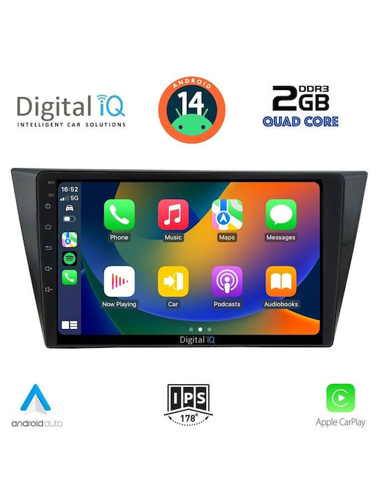 Digital IQ Car Audio System for Volkswagen Tiguan 2016 (Bluetooth/USB/WiFi/GPS/Apple-Carplay/Android-Auto) with Touch Screen 10"