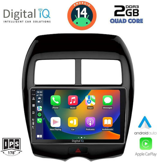 Digital IQ Ηχοσύστημα Αυτοκινήτου για Peugeot 4008 Mitsubishi Asx 2012-2018 (Bluetooth/USB/WiFi/GPS/Apple-Carplay/Android-Auto) με Οθόνη Αφής 10"