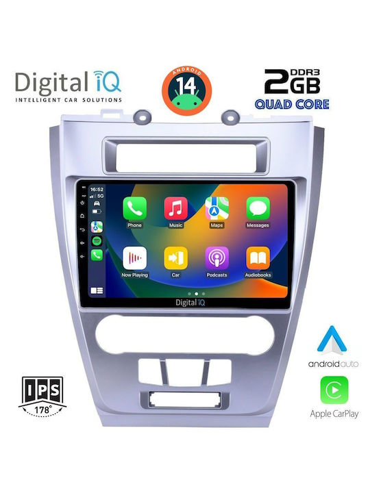 Digital IQ Ηχοσύστημα Αυτοκινήτου για Ford Fusion 2012-2017 (Bluetooth/USB/WiFi/GPS/Apple-Carplay/Android-Auto) με Οθόνη Αφής 10"