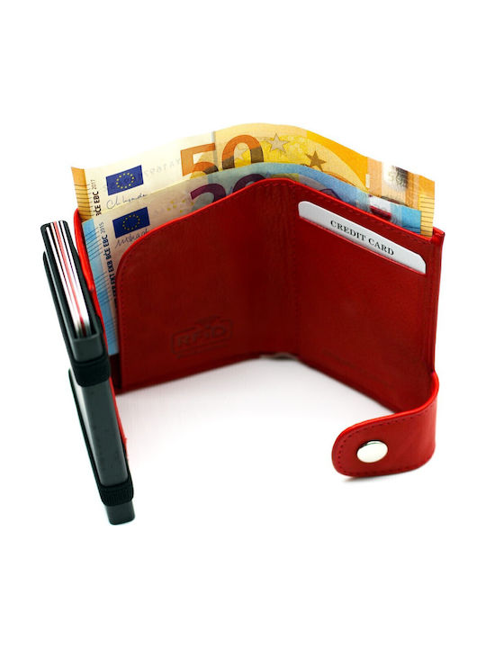 Δερμάτινο Ανδρικό Πορτοφόλι με RFID Μπλε