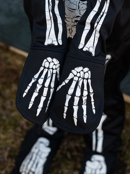 Kids Carnival Costume skeleton glows in the dark