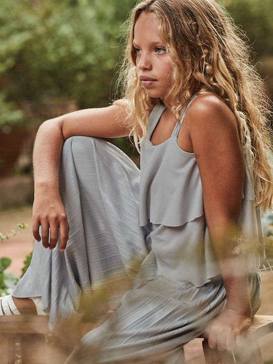 Kids' Set with Pants Summer 2pcs Silver