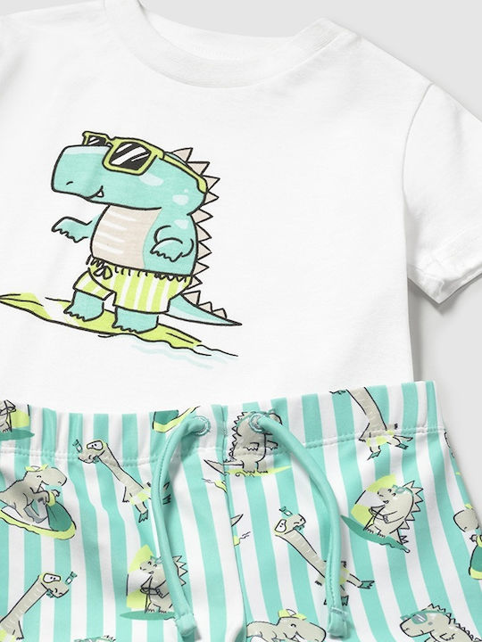Kids' Set with Shorts Summer 2pcs Green