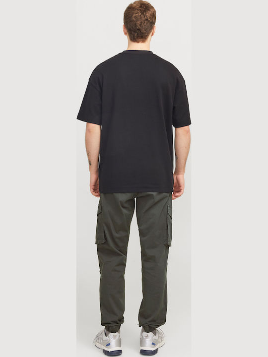 Trousers Cargo Elastic Black-sand