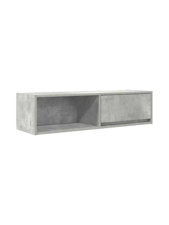 TV Stand Wooden Grey L100xW31xH25.5cm