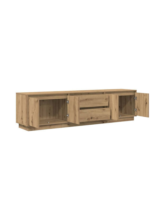 TV-Möbel Hölzernes mit LED-Beleuchtung Coffee L193.5xB41xH50cm