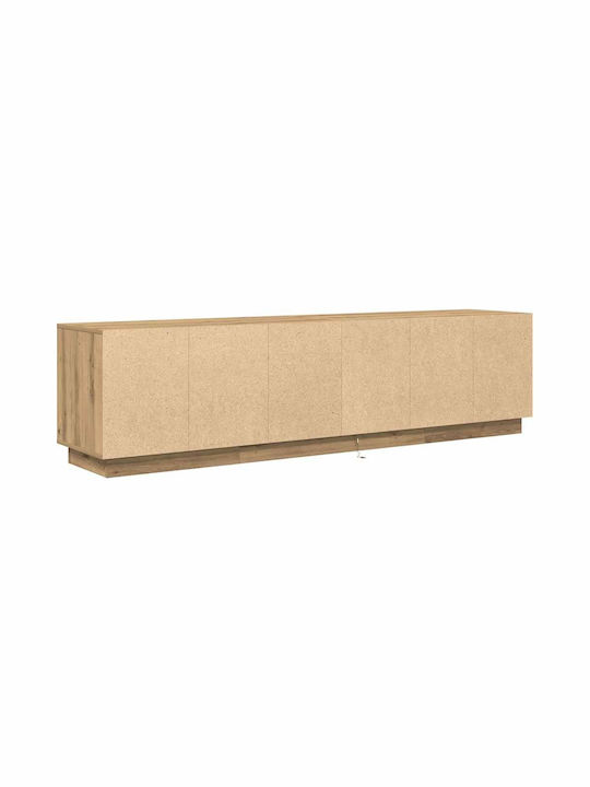 TV-Möbel Hölzernes mit LED-Beleuchtung Coffee L193.5xB41xH50cm