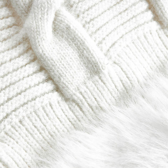 Beanie Beanie Knitted in Ecru color