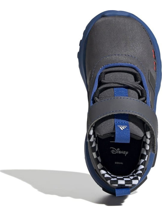 Disney Racer Tr23 Mickey El I Kids Sports Shoes Running with Hoop & Loop Closure Gray