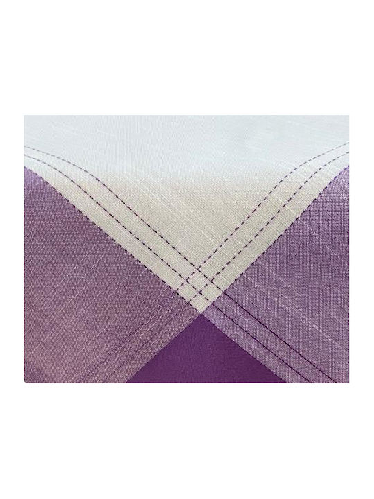 Linea Home Tablecloth Linen Fleur Lila 140x140cm