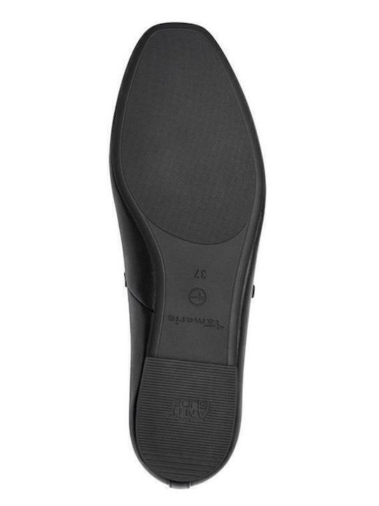 Leather Ballerinas Black