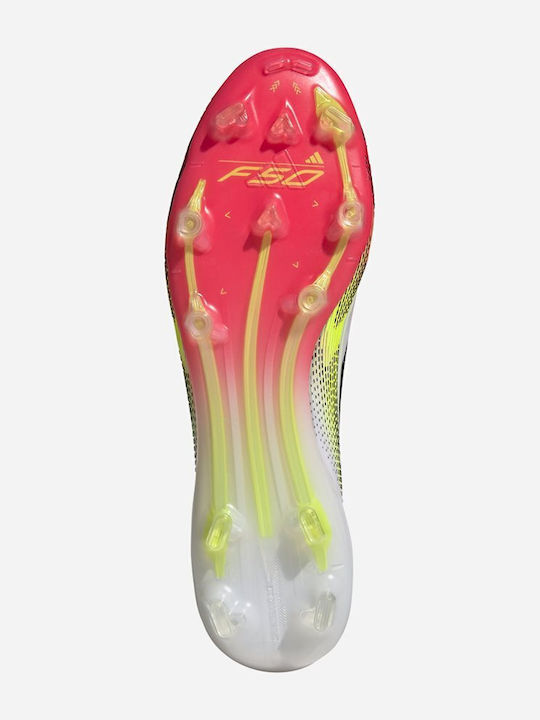 adidas F50 Elite FG White Football Shoes with Cleats adidas F50 Elite FG White Football Shoes with Cleats