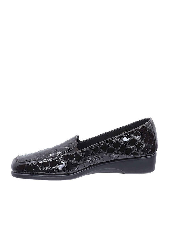 Leder Damen Mokassins in Braun Farbe