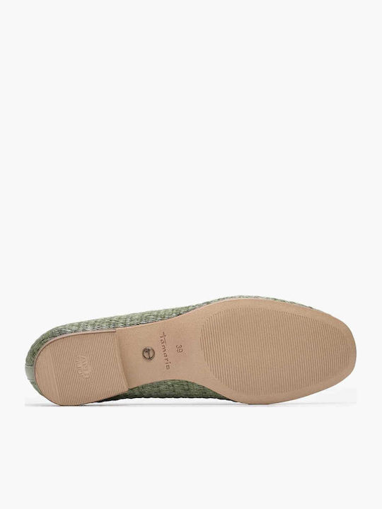 Δερμάτινα Γυναικεία Loafers σε Πράσινο Χρώμα