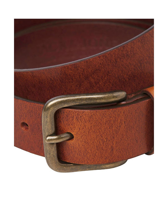 Jack & Jones Men's Leather Belt Tabac Brown