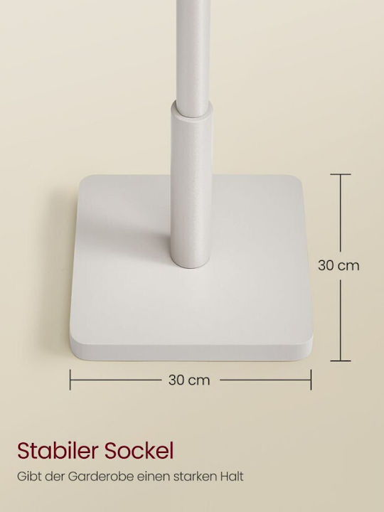 Vasagle Freistehender Kleiderständer Hölzernes Beige 175cm