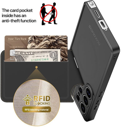 Samsung Rafi Ii Series Back Cover Πλαστικό Μαύρο (Galaxy S25 Ultra)