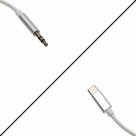 USB 2.0 Cable USB-C male - 3.5mm White 1m (YHL-CV6)