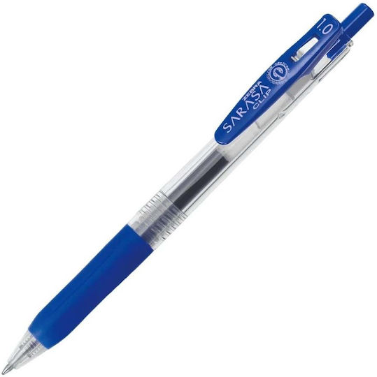 Zebra Sarasa Clip Pen Gel 1mm Blue with Blue Ink