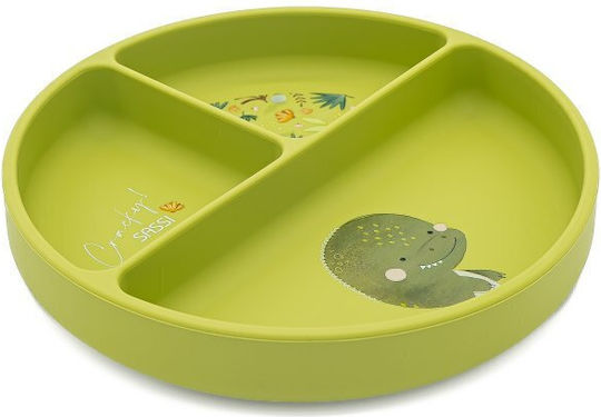 Sassi Junior Children's Silicone Food Bowl Cracky the Dinosaur