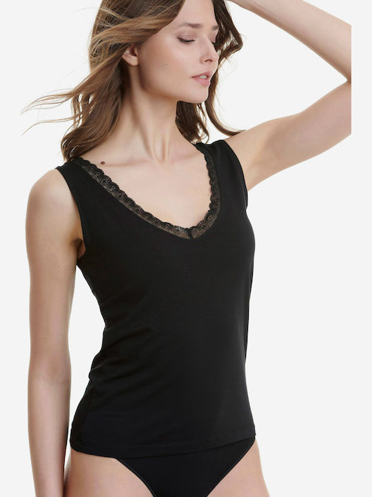 Women's Sleeveless T-Shirt Beige