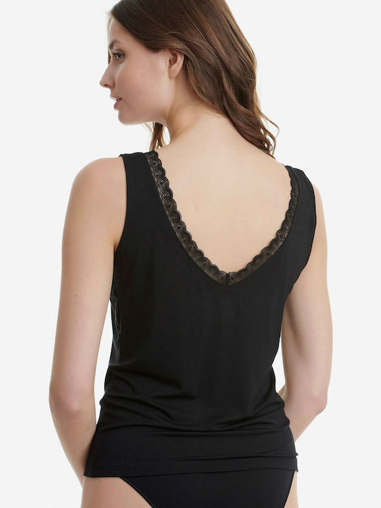 Women's Sleeveless T-Shirt Beige