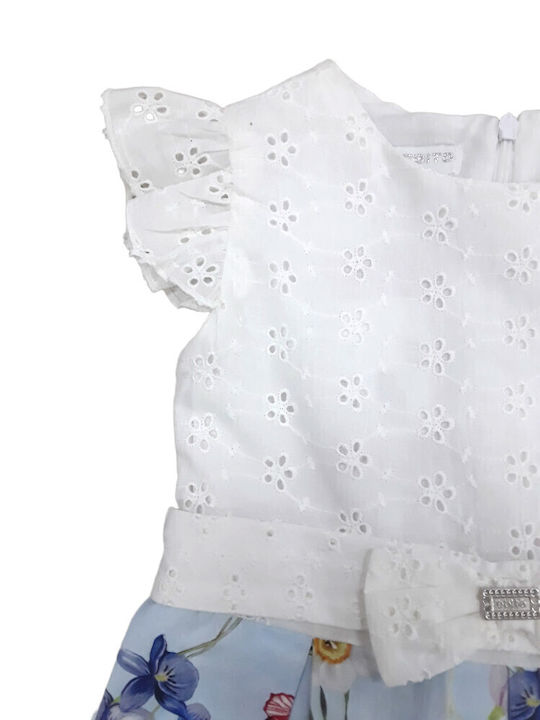 Domina Kinderkleid White, Blue