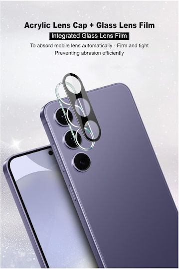Camera Protection Tempered Glass Black for the Samsung Galaxy S25 5G