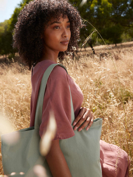 Maxi Bag Life Organic Cotton Inco Westford Mill W165 Dusty Green