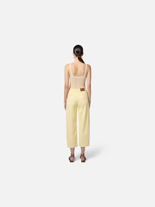 Elisabetta Franchi Women's Jean Trousers Yellow