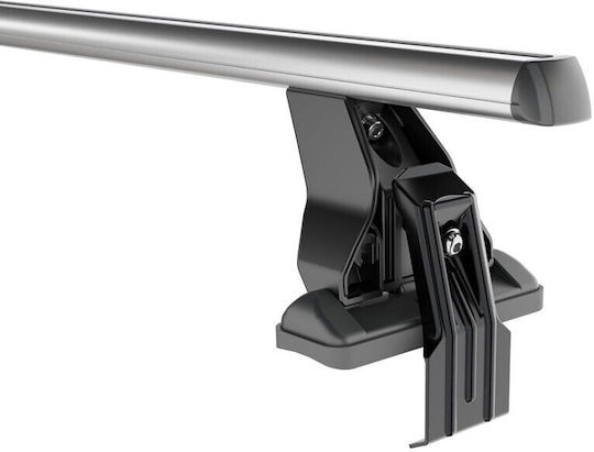 Menabo Bare De Acoperiș Din Aluminiu 130 Cm Pentru Audi Q2 5D 2016+ Set Cu Picioare Argintii