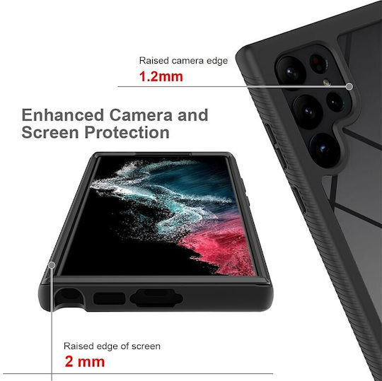Samsung Full Protection 360 Full Cover Πλαστικό Μαύρο (Galaxy S25 Ultra)
